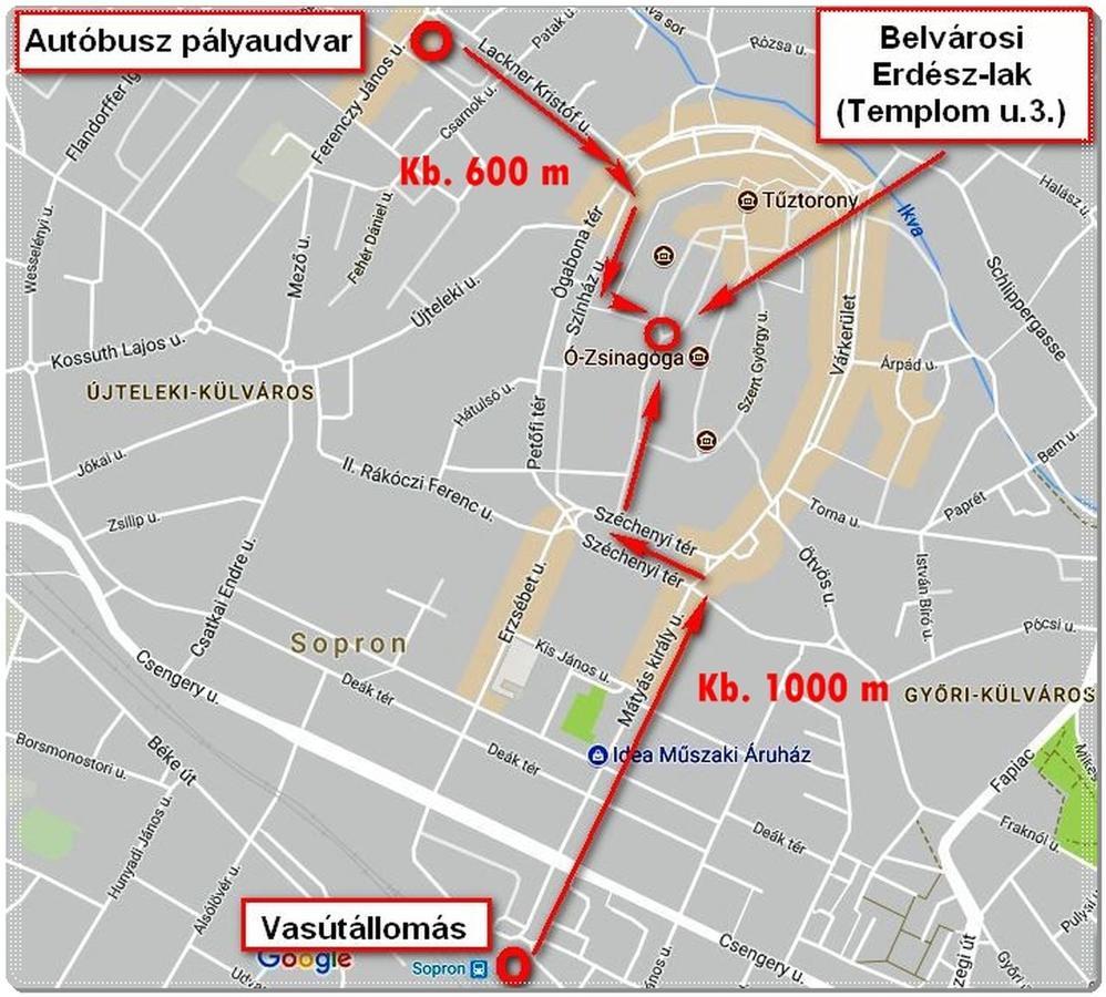 Belvárosi Erdész-lak Sopron Extérieur photo